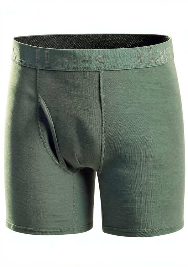 Hanes Boys Boxer Briefs Soft Bamboo Fabric Tagless Design-1