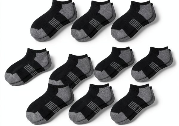 Comfoex Boys Athletic Socks Cushioned Sole Low Cut Ankle