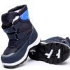 Boys Snow Boots Water Resistant Easy On Hook Loop Design-7