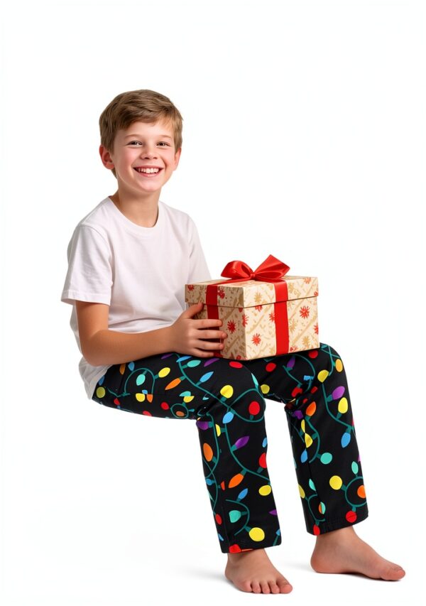 Boys Cotton Pajama Pants Soft Drawstring Pockets-5