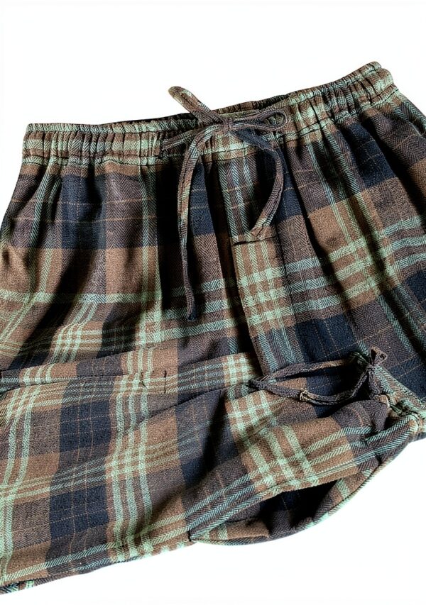 Boys Flannel Pajama Bottoms Cotton Plaid Loose Fit Teens-4