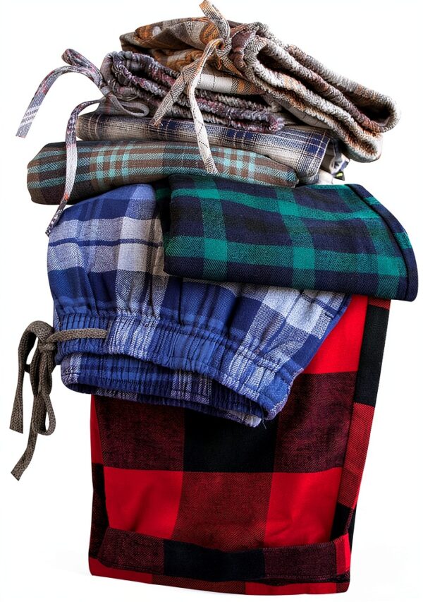 Boys Flannel Pajama Bottoms Cotton Plaid Loose Fit Teens-6