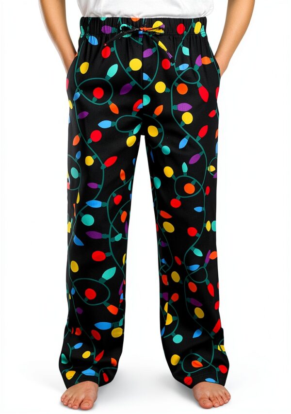 Boys Cotton Pajama Pants Soft Drawstring Pockets-0