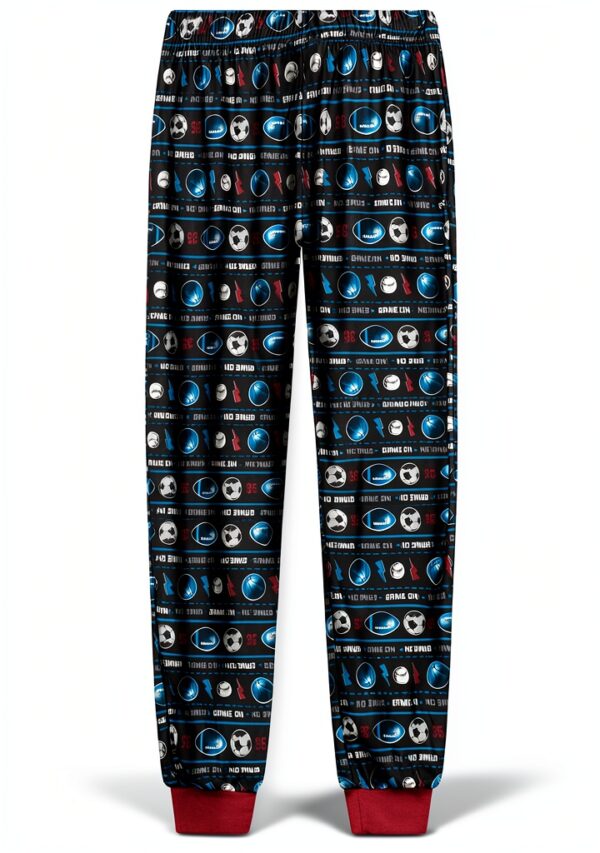 Boys Pajama Pants 3-Pack Soft Fabric Elastic Waistband-4