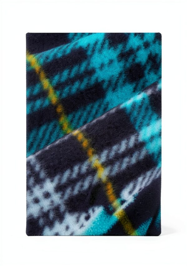 Boys Plaid Pajama Pants Microfleece Blue Green Adjustable-3