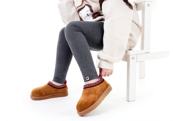 Kids Slippers Warm Non-Slip Girls Boys Cozy Home Footwear-4