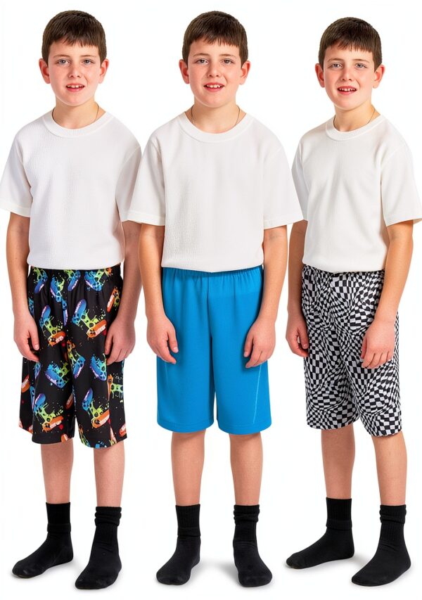 US Angels Boys Pajama Shorts Soft Breathable Blue-1