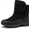 Kids Waterproof Snow Boots Fleece Lined Slip Resistant-0