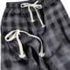 Boys Cotton Pajama Shorts Plaid Check Loose Style Elastic-2