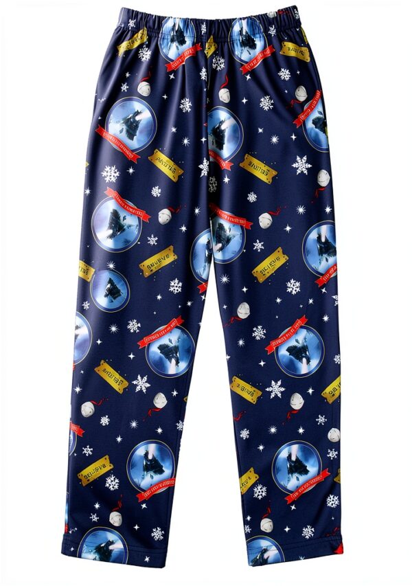 Polar Express Pajama Pants Intimo Boys Soft Holiday Design-1