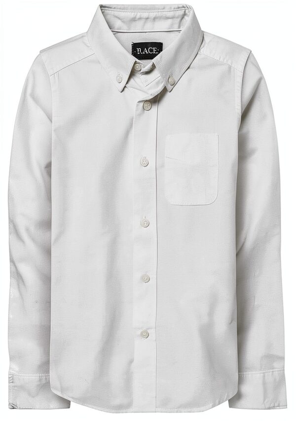 Boys Cotton Oxford Button Down Shirt The Childrens Place-0