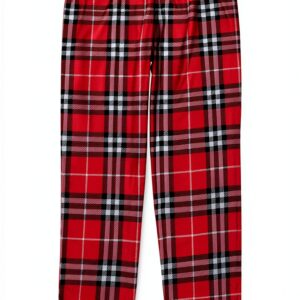 Calvin Klein Boys Pajama Pants Soft Polyester Plaid Design-0
