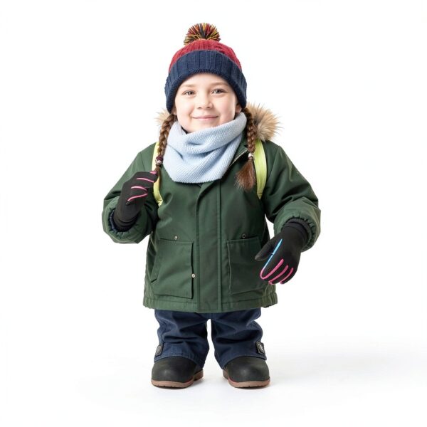 SIMARI Kids Winter Gloves Touchscreen Water Resistant Boys-6