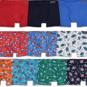 Fruit Of The Loom Boys Boxer Briefs Soft Breathable Comfort-0