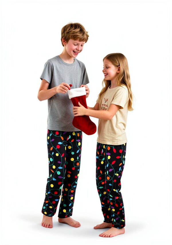 Boys Cotton Pajama Pants Soft Drawstring Pockets-4