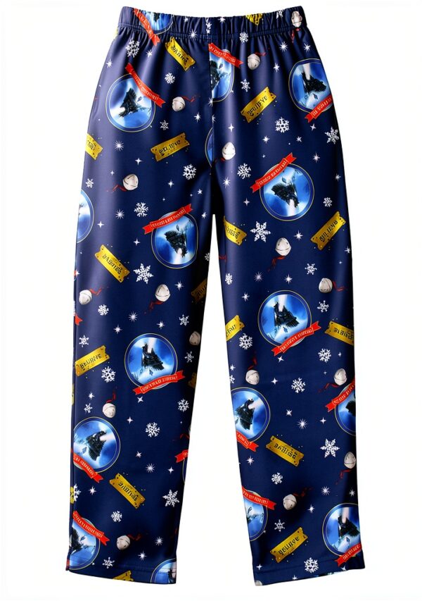 Polar Express Pajama Pants Intimo Boys Soft Holiday Design-4