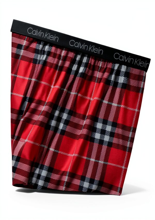 Calvin Klein Boys Pajama Pants Soft Polyester Plaid Design-2