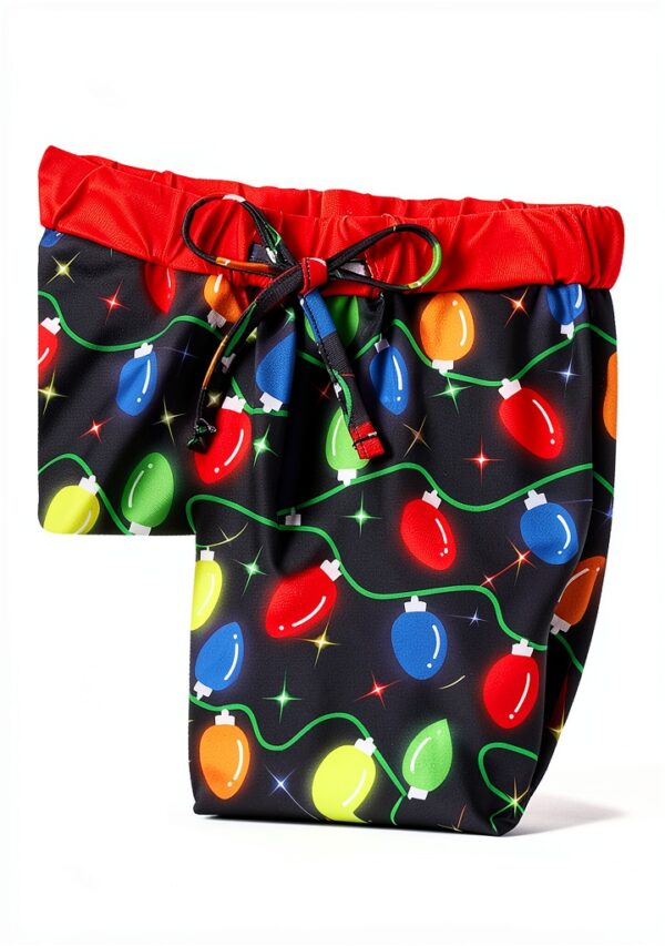 Boys Pajama Pants Soft Polyester Elastic Waistband Black-4