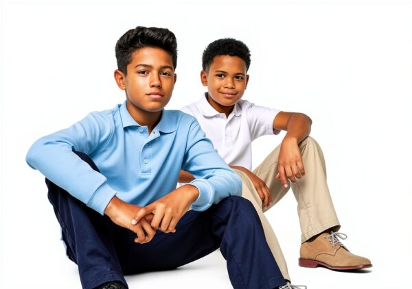 French Toast Boys Pants Power Knees Elastic Waist Navy Black-3