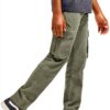 Wrangler Boys Cargo Pants Stretch Comfort Adjustable Waist-1