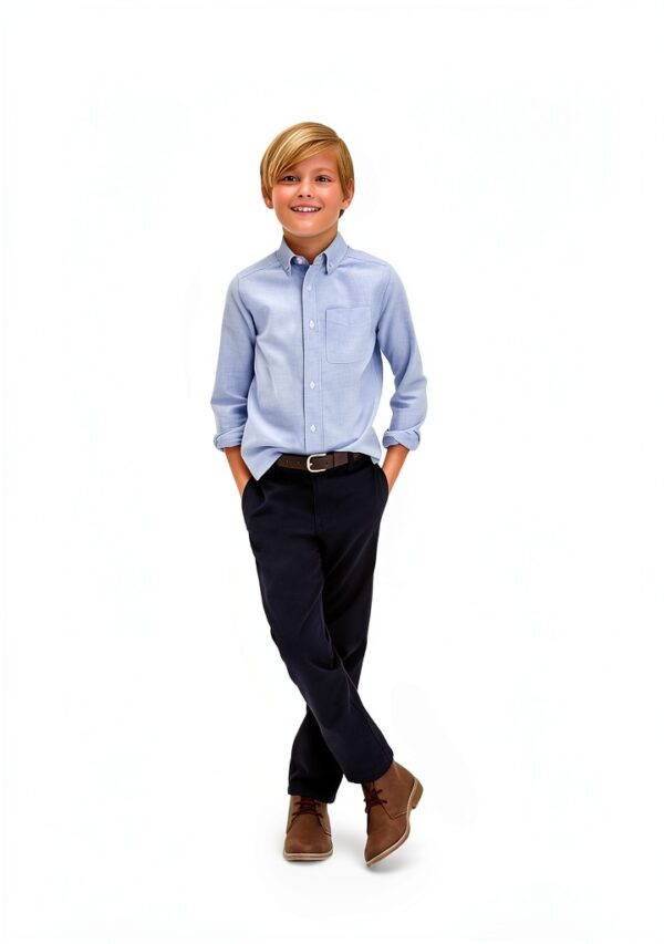 Boys Cotton Twill Pants The Childrens Place Slim Fit-1