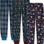 Boys Pajama Pants 3-Pack Soft Fabric Elastic Waistband-0