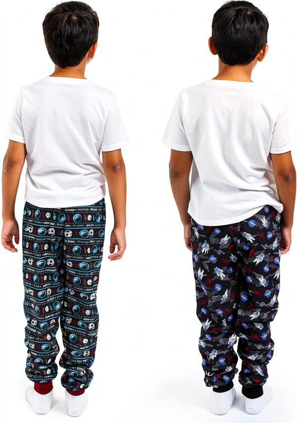 Boys Pajama Pants 3-Pack Soft Fabric Elastic Waistband-7