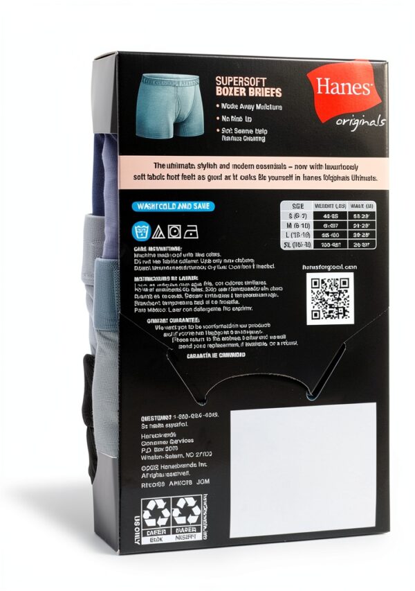 Hanes Boys Boxer Briefs Soft Bamboo Fabric Tagless Design-3