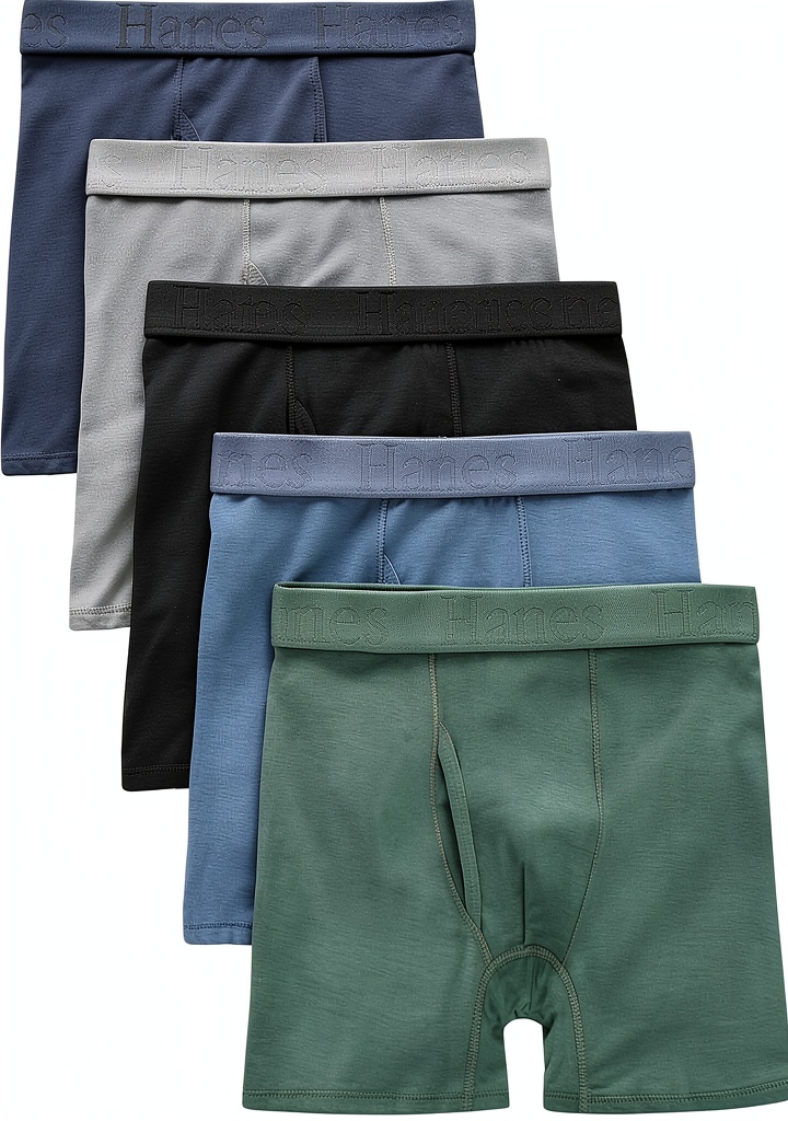 Boys wearing Hanes boxer briefs during play